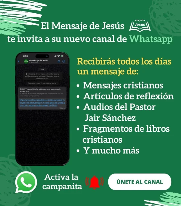 Canal de WhatsApp de El Mensaje de Jesús